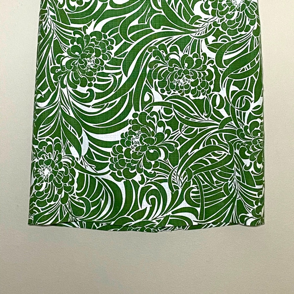 Ann Taylor Loft Petites Green Floral Pencil Skirt